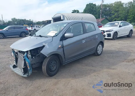 2021 Mitsubishi Mirage Carbonite Edition/Es/Le from USA, damaged, VIN ML32AUHJ6MH007460
